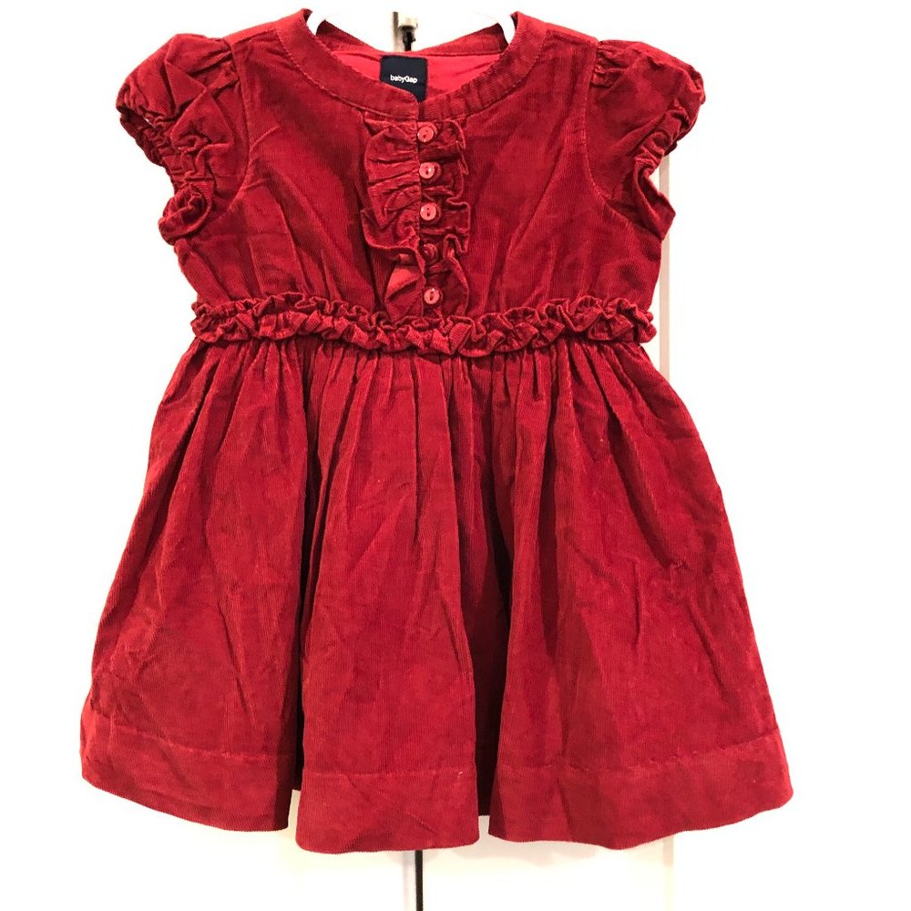 Baby Gap Corduroy Red Dress